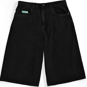 Black Men's Wide Jorts